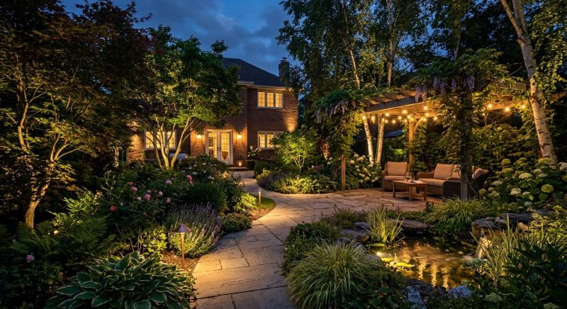 Garden Lighting Installation in Kansas City, MO